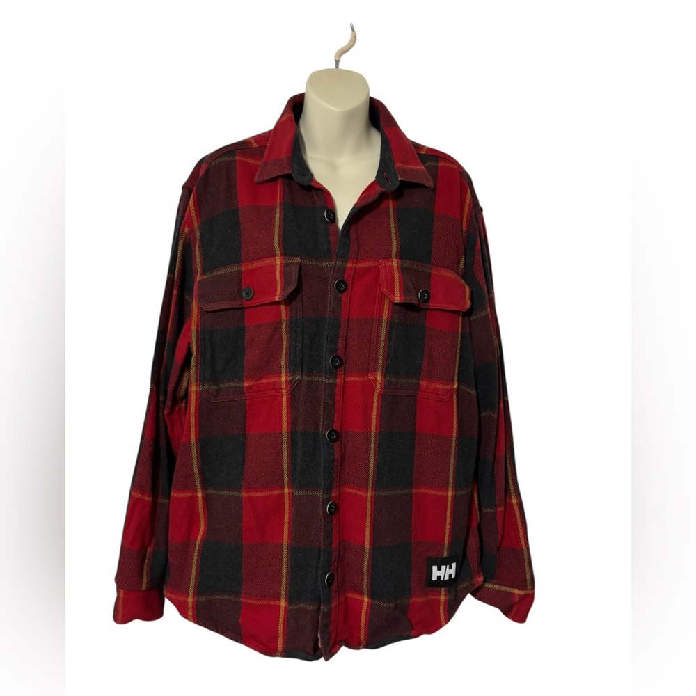 Helly Hansen Red and Black Plaid Shacket
